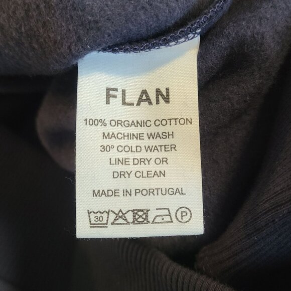 FLAN Flying Toastie Grilled Cheese Graphic Sweatshirt Mens Small Navy Blue NEW - Picture 6 of 10